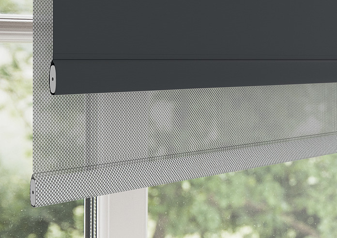 Rimini (Blackout), Black & Optima Dawn - Double Roller Blind - Image 4